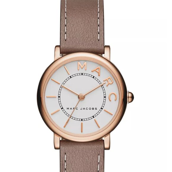 [NEW] Women's Marc Jacobs Roxy Cement Leather Strap Watch - Picture 5 of 5